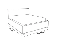 Dřevěná postel ARABELA + rošt ZDARMA