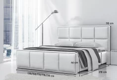 Čalouněná postel BORIS s matrací, 160x200