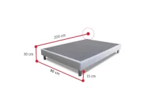 Čalouněná postel SNOW + matrace 90x200 cm