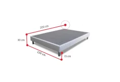 Čalouněná postel SNOW + matrace 120x200 cm