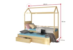 Dětská postel MELICHAR Domek + matrace