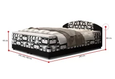 Čalouněná postel boxspring ORAN