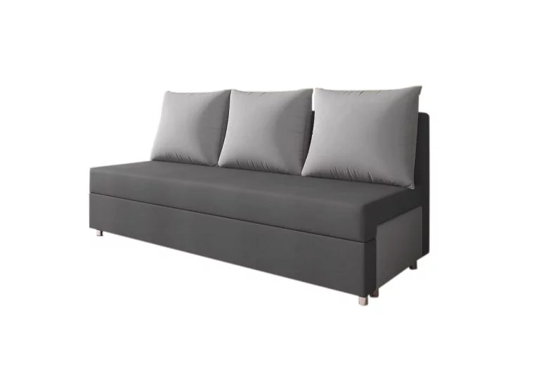 Canapea tapițată LISA, gri+gri deschis (alova 48/alova 10)